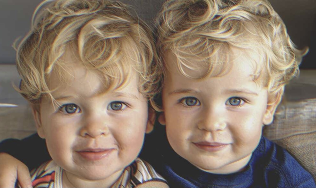 A woman and a man who met on a blind date were shocked when they discovered that their children looked exactly alike!