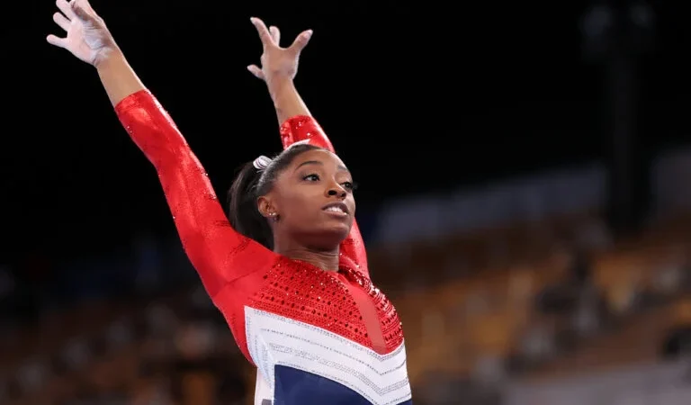 Simone Biles has been criticized by some supporters for her decision to eat separately from the athletes during the Olympics..