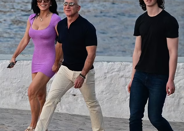 Jeff Bezos and Lauren Sanchez Enjoy Romantic Island Getaway in Greece with Son Preston