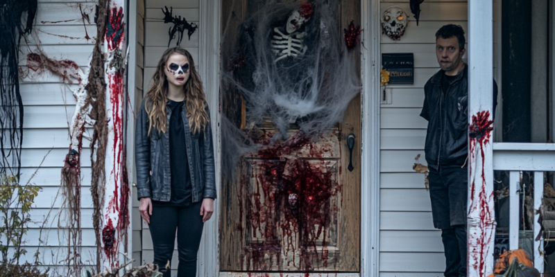 Halloween Gone Wrong: My Neighbor’s Unbelievable Reason for Smearing My Door with “Blood”